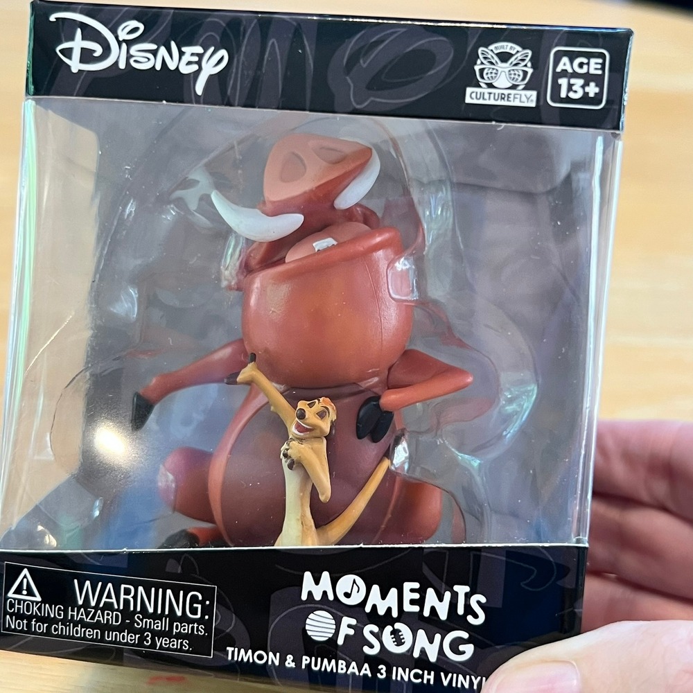 Disney Lion King Timon Pumbaa Moments of Song 3 Inch Vinyl Figure CultureFly NEW